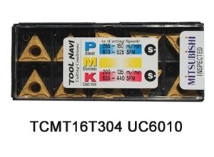Ugljevi za okretanje karbida TCMT16T304 UC6010